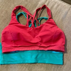 2 Lululemon Sports Bras Size 10